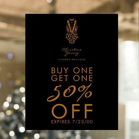 Onderkleding Winkel Lingerie Boutique Verkoopvoors Poster