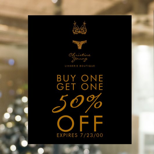 Onderkleding Winkel Lingerie Boutique Verkoopvoors Poster