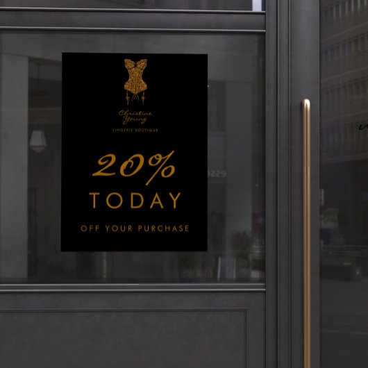 Onderkleding Winkel Lingerie Boutique Verkoopvoors Poster