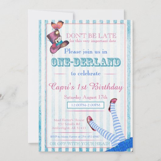 Onderland Birthday Party Invite Kaart (Voorkant)