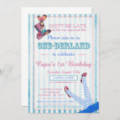 Onderland Birthday Party Invite Kaart (Voorkant / Achterkant)