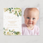 Onderland eerste verjaardag foto dank u briefkaart (Voorkant)