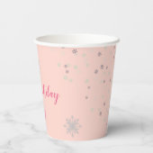 Onderland Girl Party Papieren Bekers (Achterkant)