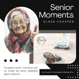 Onderleggers Glas Senior Momenten Glazen Onderzetter