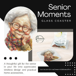 Onderleggers van Glas 'Senior Moments' Glazen Onderzetter