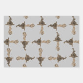 Onderliggend jezusobject motief patroon inpakpapier vel (Voorkant)