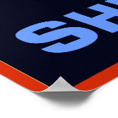 Onderliggend Piratennaamteken Poster (Hoek)