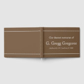 Ondermaats en elegant Funeral Guest Book Gastenboek (Volledig)