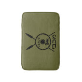 Ondermaats Maccabee-schild en luidsprekers Badmat (Voorkant Verticaal)