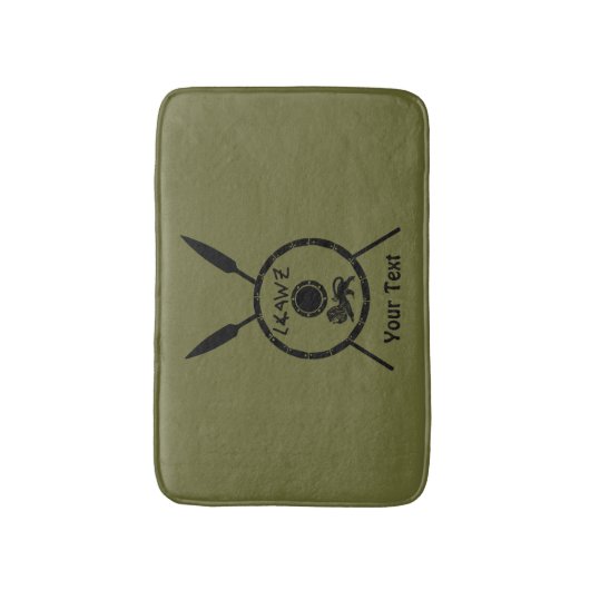 Ondermaats Maccabee-schild en luidsprekers Badmat (Voorkant Verticaal)