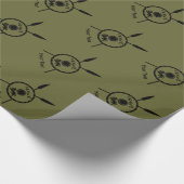 Ondermaats Maccabee-schild en luidsprekers Cadeaupapier (Hoek)