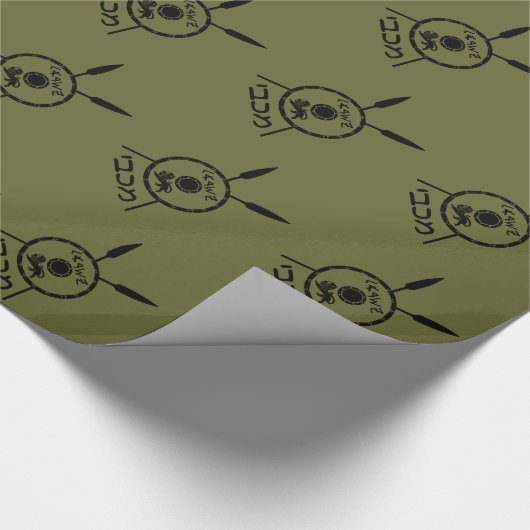 Ondermaats Maccabee-schild en luidsprekers Cadeaupapier (Hoek)