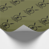 Ondermaats Maccabee-schild en luidsprekers Cadeaupapier (Hoek)