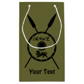 Ondermaats Maccabee-schild en luidsprekers Klein Cadeauzakje (Achterkant)