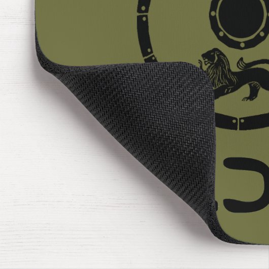 Ondermaats Maccabee-schild en luidsprekers Muismat (Hoek)