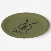 Ondermaats Maccabee-schild en luidsprekers Papieren Bordje (Gekanteld)