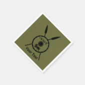 Ondermaats Maccabee-schild en luidsprekers Servet (Hoek)