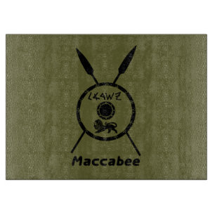 Ondermaats Maccabee-schild en luidsprekers Snijplank