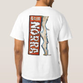 Ondermaatse Norra retro t-shirt (Achterkant)