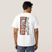 Ondermaatse Norra retro t-shirt (Achterkant volledig)