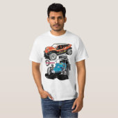 Ondermaatse Norra retro t-shirt (Voorkant volledig)