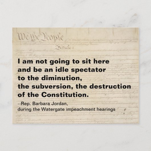 Ondermijning en vernietiging van de grondwet briefkaart (Voorkant)
