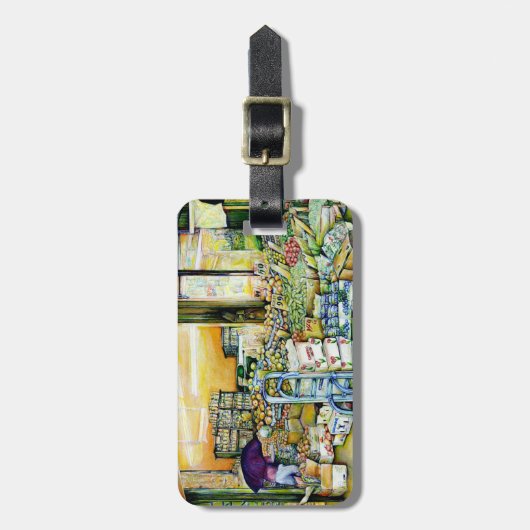 Ondermijning van artistieke herkenning bagagelabel (Voorkant verticaal)