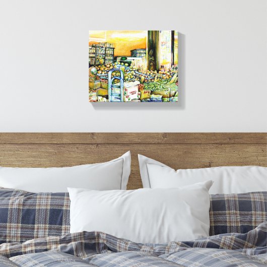 Ondermijning van artistieke herkenning canvas afdruk (Insitu (Slaapkamer))