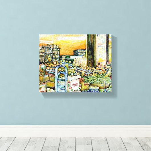 Ondermijning van artistieke herkenning canvas afdruk (Insitu (Houten vloer))