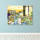 Ondermijning van artistieke herkenning canvas afdruk (Insitu (Houten vloer))