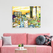 Ondermijning van artistieke herkenning canvas afdruk (Insitu (Woonkamer))
