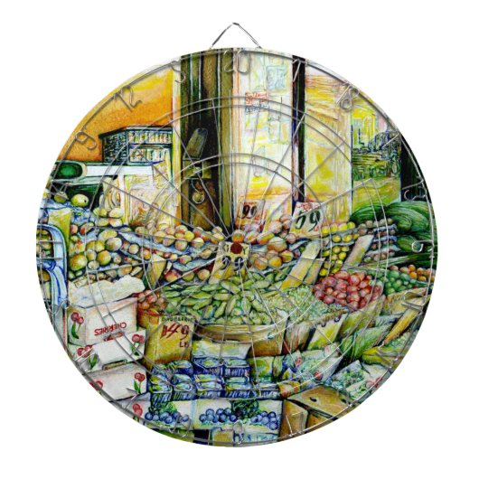 Ondermijning van artistieke herkenning dartbord (Voorkant)