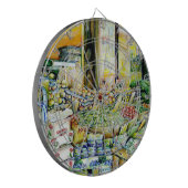 Ondermijning van artistieke herkenning dartbord (Voorkant Links)