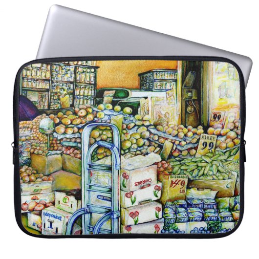 Ondermijning van artistieke herkenning laptop sleeve (Voorkant)