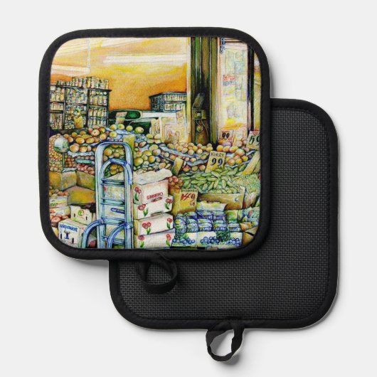 Ondermijning van artistieke herkenning pannenlap (Voorkant / Achterkant)