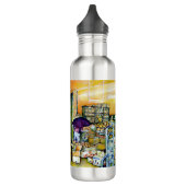 Ondermijning van kunstzinnige waterflessen waterfles  (Links)