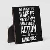 Onderneem actie - Gym, drukte, succes Motivatie Fotoplaat (Voorkant)