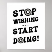 Onderneem actie motivatie poster (Voorkant)