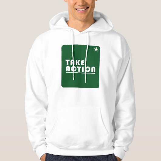 Onderneem inspirerend actie hoodie (Voorkant)