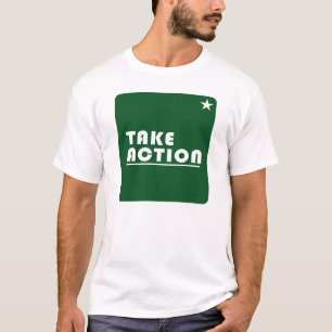 Onderneem inspirerend actie t-shirt
