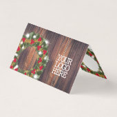 Ondernemend | Kerstkrans voor klanten Kaart (Achterkant)