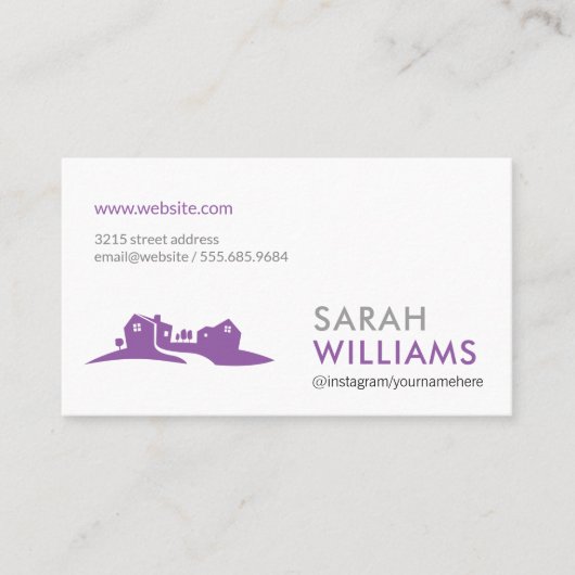 Ondernemend | makelaar in onroerend goed | makelaa visitekaartje (Voorkant)