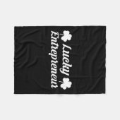 Ondernemer 2025 St Patricks Day Ceo Zakelijk Eigen Fleece Deken (Voorkant (Horizontaal))