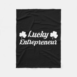Ondernemer 2025 St Patricks Day Ceo Zakelijk Eigen Fleece Deken