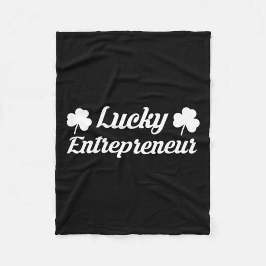 Ondernemer 2025 St Patricks Day Ceo Zakelijk Eigen Fleece Deken (Voorkant)