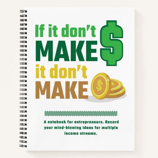 Ondernemer Boss 8.5 "x 11" Spiral Notitieboek (Voorkant)