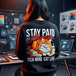 Ondernemer Boss Babe Blijf Betaald Altijd Rijke Me Tri-Blend Shirt