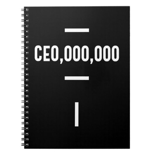 Ondernemer - CEO,000,000 Tee Grappige Zakelijke Di Notitieboek (Voorkant)