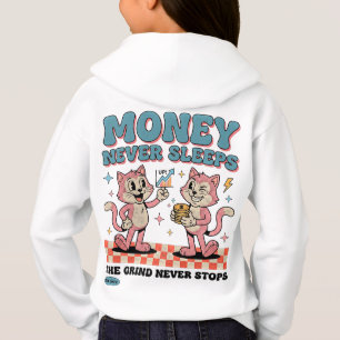 Ondernemer Geld Slaapt Nooit Kat Meisje Baas Babe