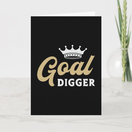Ondernemer Goal Digger Boss Business Manager CEO Kaart (Voorkant)